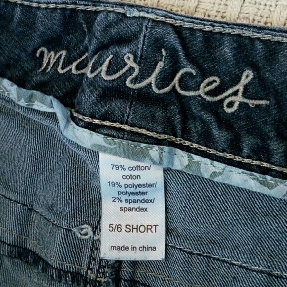 Women maurices Jean size 5/6 Short - Picture 4 of 8